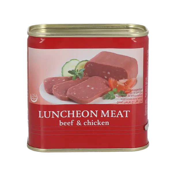 BOITE SAUCISSE BOEUF ET POULET LUNCHEON HALAL 340G