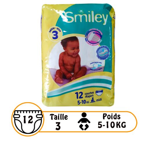 COUCHES BB SMILEY SMALL MIDI SMALL 12PCSX14PQTS