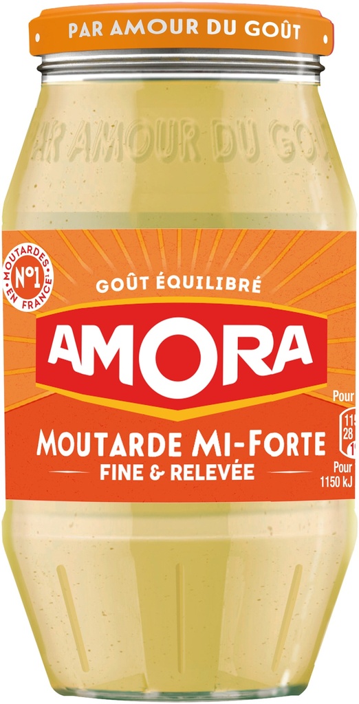 MOUTARDE MI FRITE AMORA 415G