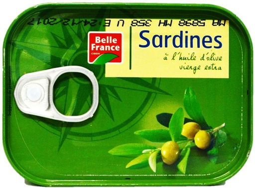 [SAHOBF135] SARDINE A L'HUILE D'OLIVE BELLE FRANCE 135G